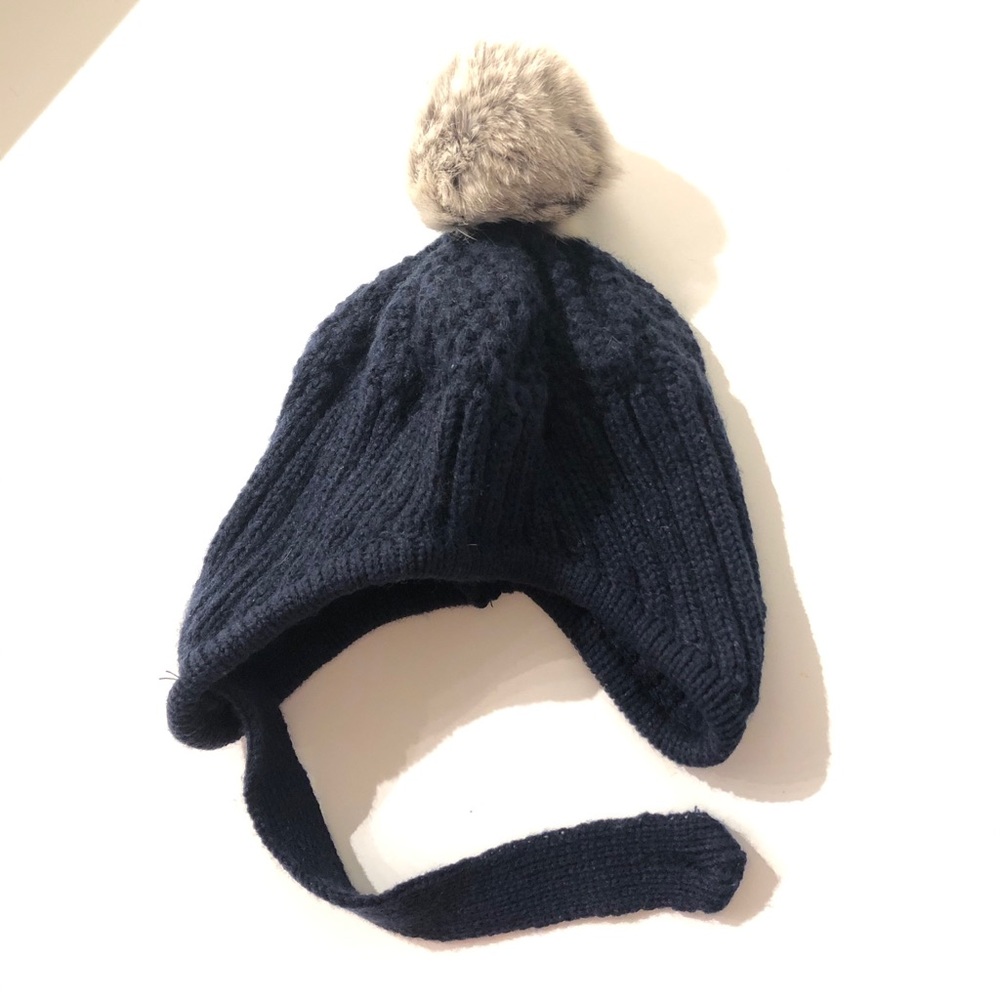 Knit beanie hat knitted cap big head winter wear